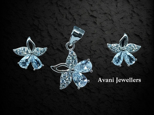 Silver Italian Fancy Pendant Set - 3.15