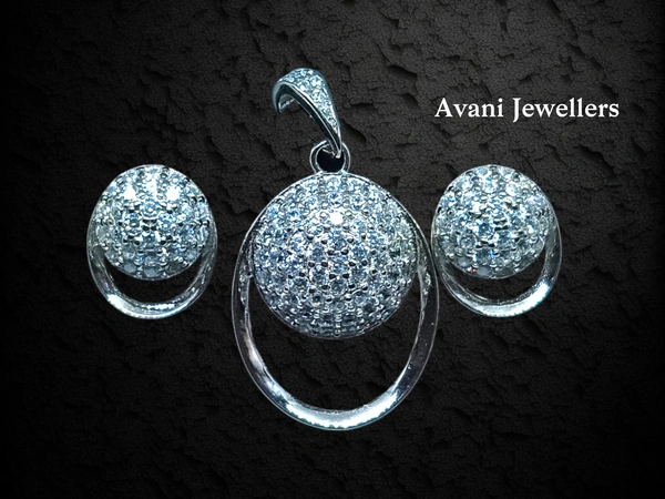 Silver Italian Fancy Pendant Set - 4.68