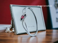 Silver Ladies Fancy Kade - 10.79, Free Size