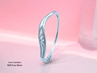Silver Ladies Fancy Kade - 11.43, Free Size
