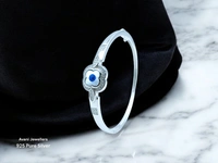 Silver Ladies Fancy Kade - 13.15, Free Size