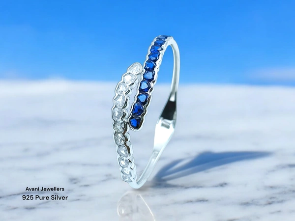 Silver Ladies Fancy Kade - 13.15, Free Size