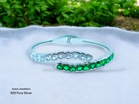 Silver Ladies Fancy Kade - 13.15, Free Size