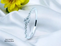 Silver Ladies Fancy Kade - 12.11, Free Size