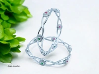 Silver Ladies Fancy Kade - 13.85, Free Size