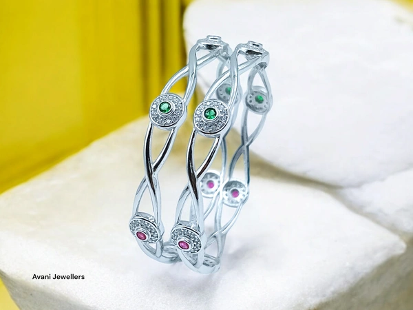 Silver Ladies Fancy Kade - 13.85, Free Size