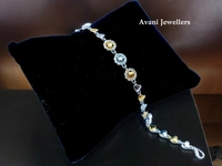 Silver Ladies Fancy Bracelet - 8.06, Adjustable