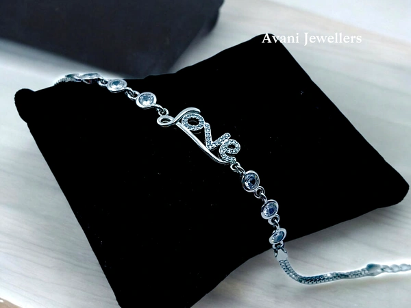 Silver Ladies Fancy Bracelet - 6.46, Adjustable