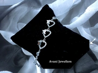 Silver Ladies Fancy Bracelet - 7.31, Adjustable