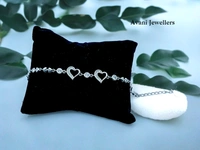 Silver Ladies Fancy Bracelet - 6.87, Adjustable