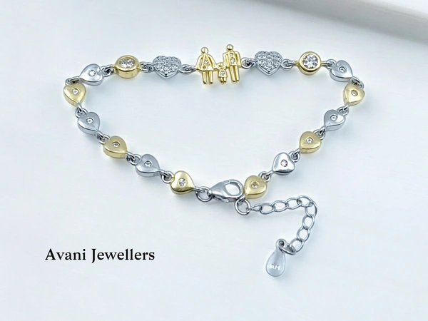 Silver Ladies Fancy Bracelet - 7.69, Adjustable