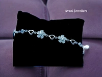 Silver Ladies Fancy Bracelet - 6.92, Adjustable