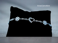 Silver Ladies Fancy Bracelet - 6.72, Adjustable