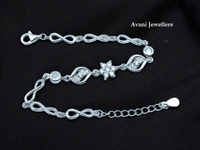 Silver Ladies Fancy Bracelet - 6.12, Adjustable