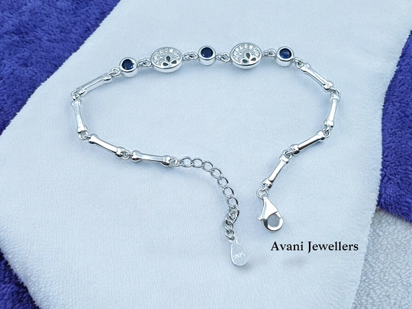 Silver Ladies Fancy Bracelet - 6.57, Adjustable