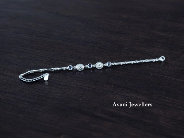 Silver Ladies Fancy Bracelet - 6.57, Adjustable
