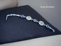 Silver Ladies Fancy Bracelet - 6.57, Adjustable