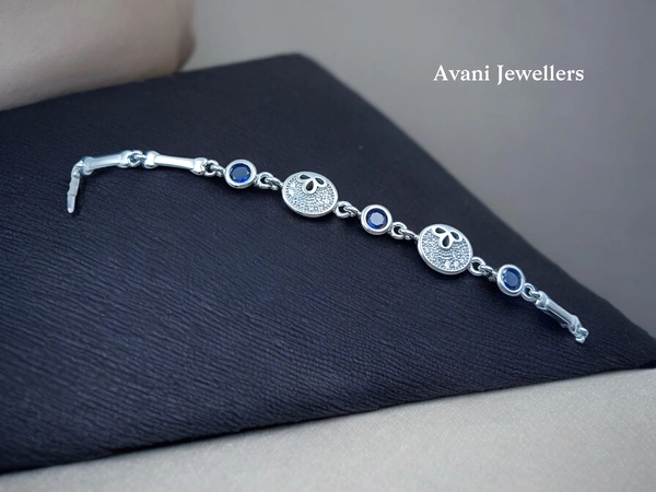 Silver Ladies Fancy Bracelet - 6.57, Adjustable