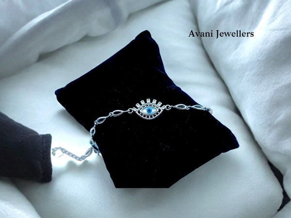 Silver Ladies Fancy Bracelet - 5.83, Adjustable