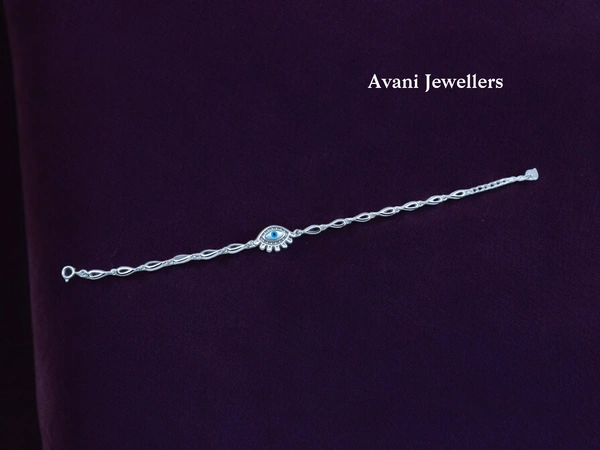 Silver Ladies Fancy Bracelet - 5.83, Adjustable