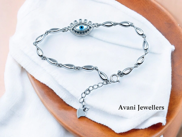 Silver Ladies Fancy Bracelet - 5.83, Adjustable
