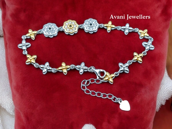 Silver Ladies Fancy Bracelet - 8.96, Adjustable