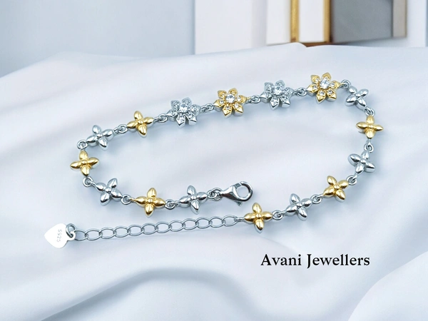 Silver Ladies Fancy Bracelet - 8.88, Adjustable