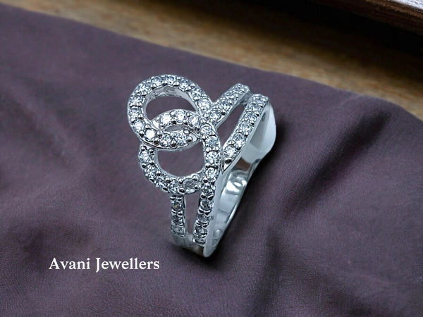 Silver Ladies Fancy Ring - 4.12, 14