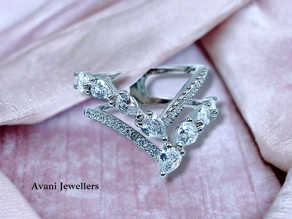 Silver Ladies Fancy Ring - 3.13, 10.5