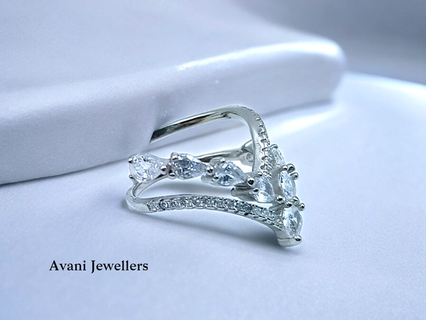 Silver Ladies Fancy Ring - 3.13, 10.5