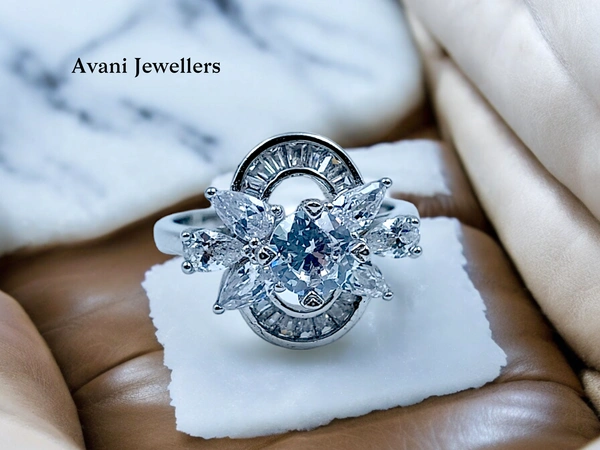 Silver Ladies Fancy Ring - 4.86, 17