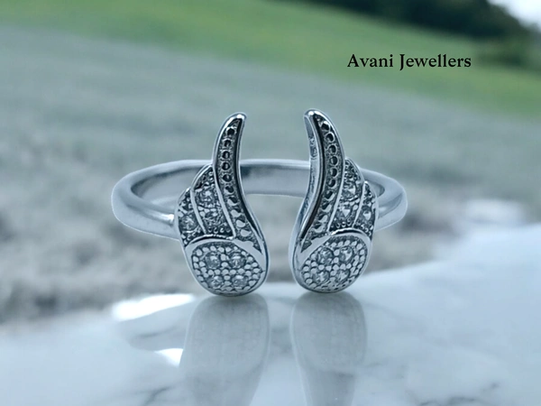 Silver Ladies Fancy Ring - 3, 14