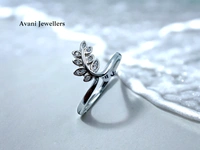 Silver Ladies Fancy Ring - 1.9, 8