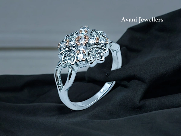 Silver Ladies Fancy Ring - 3.4, 15.5