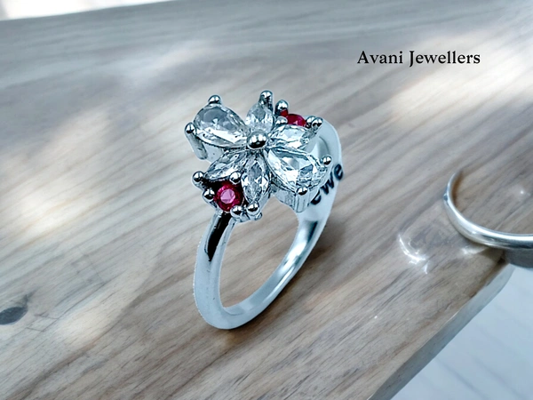 Silver Ladies Fancy Ring - 2.2, 10