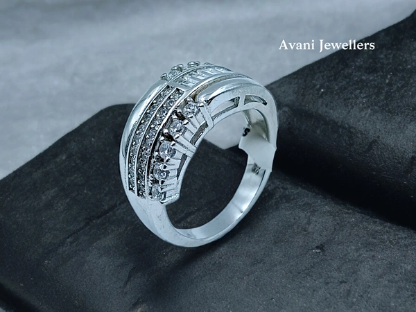 Silver Ladies Fancy Ring - 5.46, 12