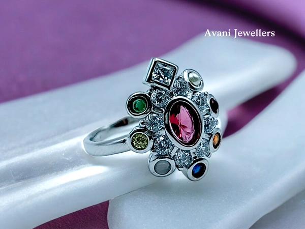 Silver Ladies Fancy Ring - 3.75, 15