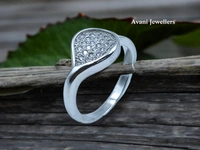 Silver Ladies Fancy Ring - 2.82, 12