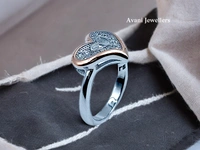 Silver Ladies Fancy Ring - 2.75, 9