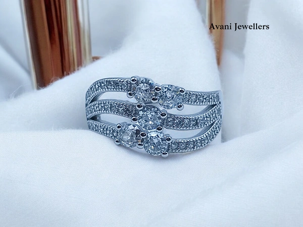 Silver Ladies Fancy Ring - 3.94, 12