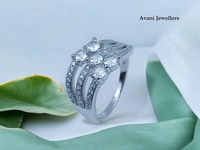 Silver Ladies Fancy Ring - 3.94, 12