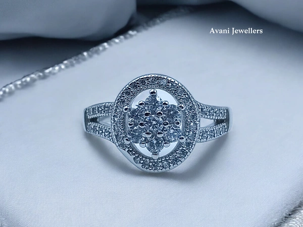 Silver Ladies Fancy Ring - 3.69, 9