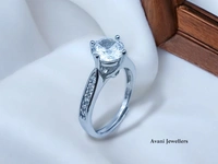 Silver Ladies Fancy Ring - 2.78, Adjustable