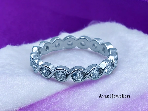 Silver Ladies Fancy Ring - 2.76, 17
