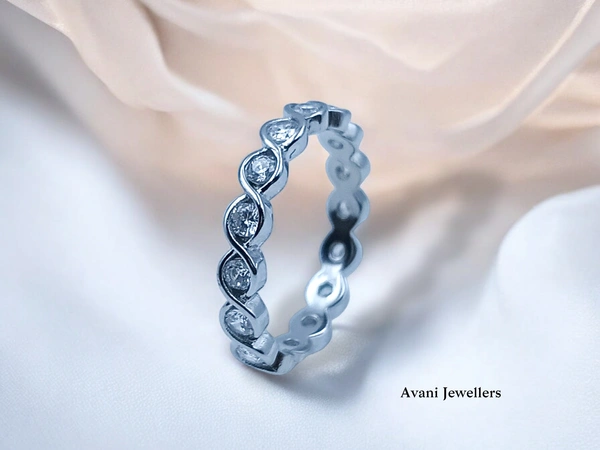 Silver Ladies Fancy Ring - 2.76, 17