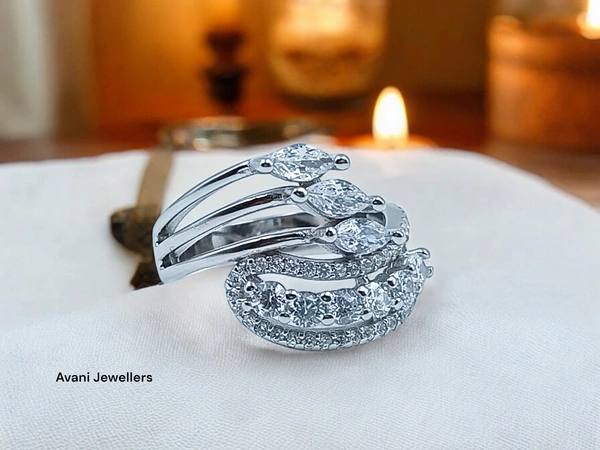 Silver Ladies Fancy Ring - 4.14, 9