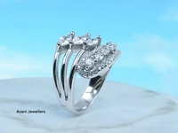 Silver Ladies Fancy Ring - 4.14, 9