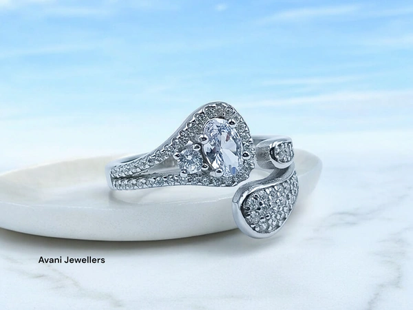 Silver Ladies Fancy Ring - 4.02, 10