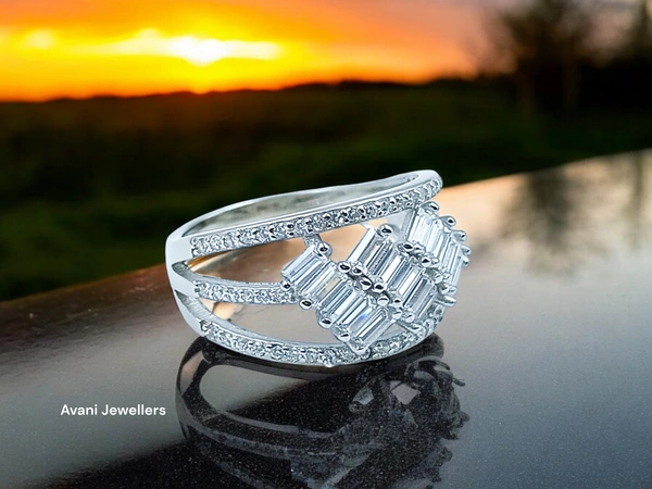 Silver Ladies Fancy Ring - 3.36, 14
