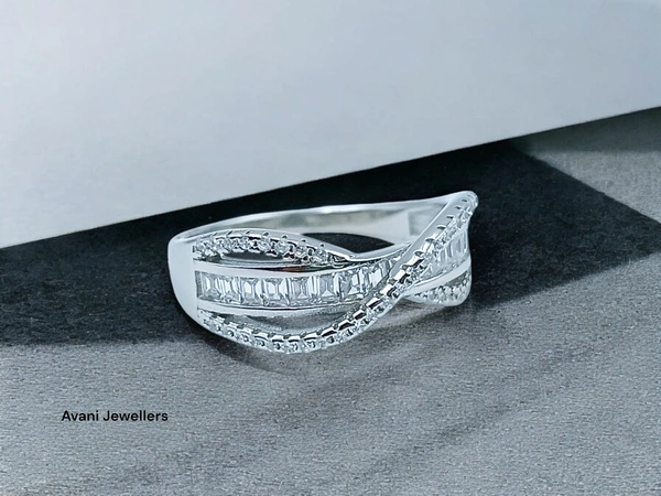 Silver Ladies Fancy Ring - 2.62, 12